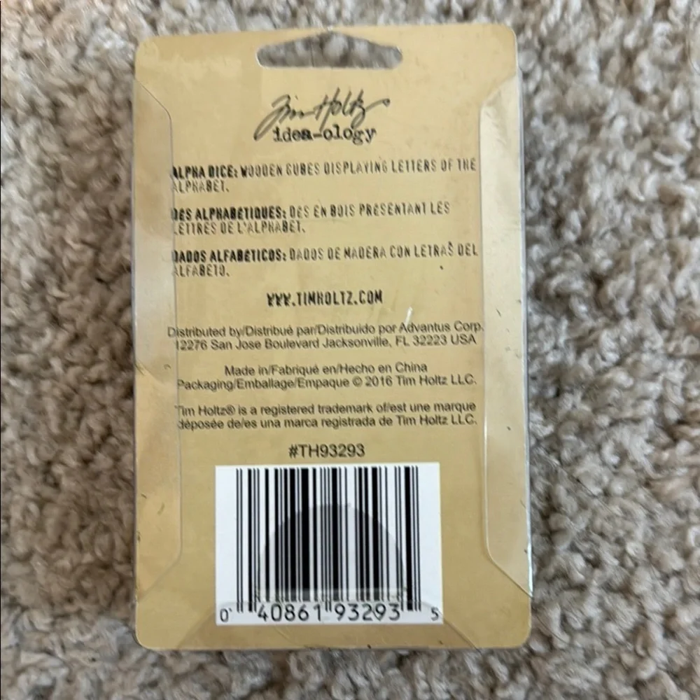 Tim Holtz Idea-ology Alpha Dice